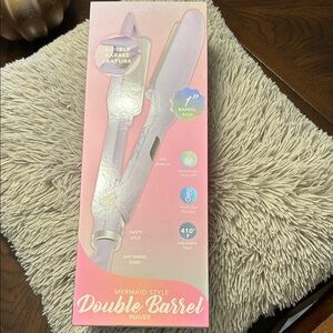Mermaid Style Double Barrel Waver - lavender